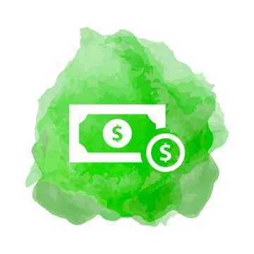 Banknote, cash stack icon Stock Illustration