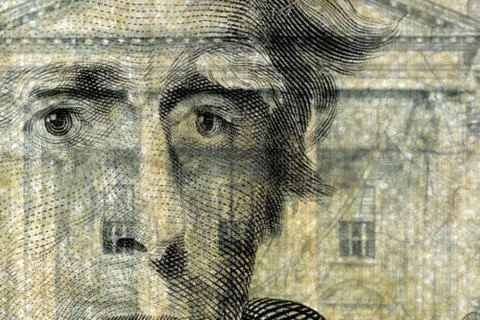 Banknote details. Stock Photos