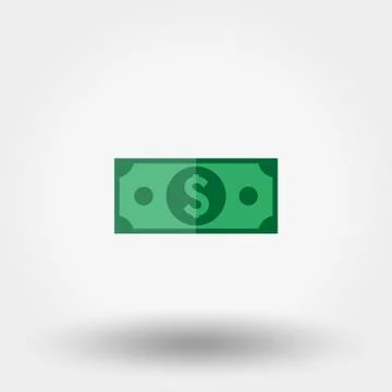 Banknote. Dollar. Icon Stock Illustration