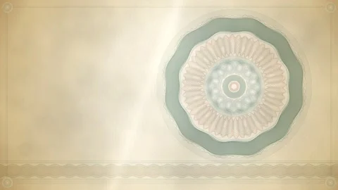 Banknote Guilloche Security Rosette Engraving Seamless Loop Stock-Footage 347071081