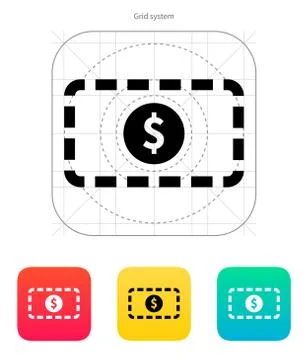 Banknote icon. Stock Illustration