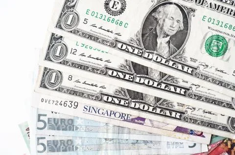 Banknote isolated on white background Stock Photos