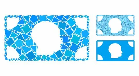 Banknote Mosaic Icon of Tremulant Elements Stockillustratie