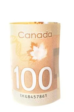 Banknote polymer version isolated on white background Stock Photos