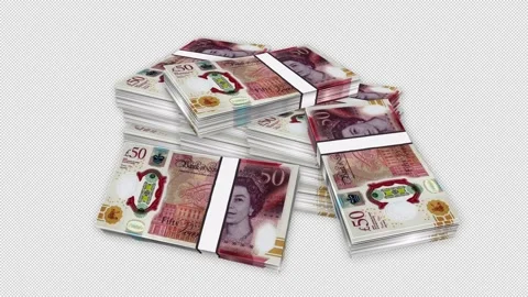 Banknote Pound Pack Stock Footage 329641207