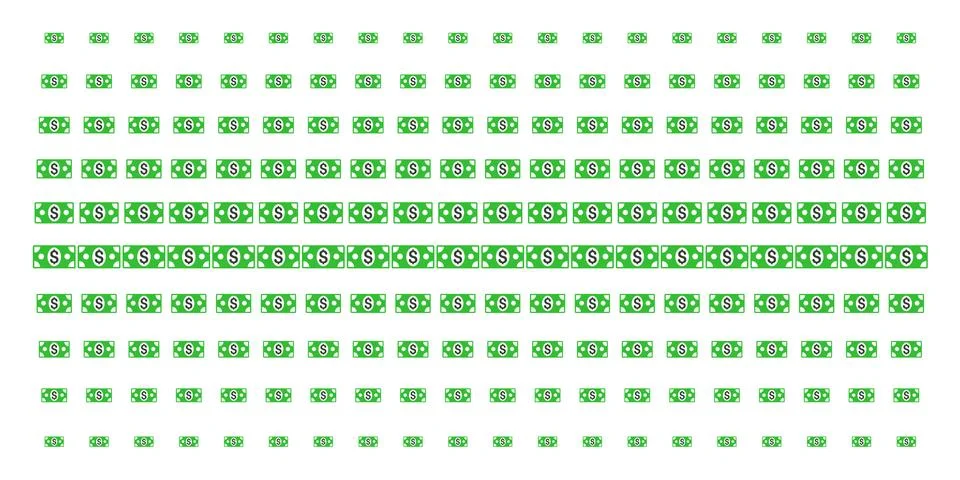 Banknote Shape Halftone Pattern 스톡 일러스트