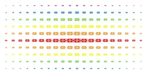 Banknote Spectral Halftone Pattern イラスト素材