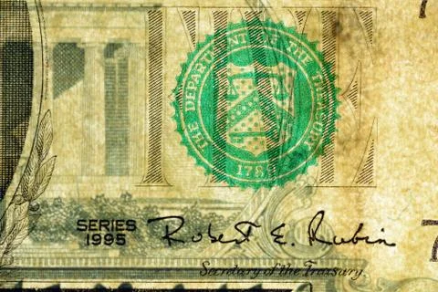 Banknote texture. Stock Photos