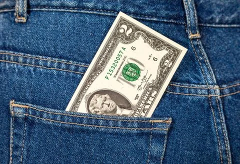 Banknote of two american dollars Stock Photos