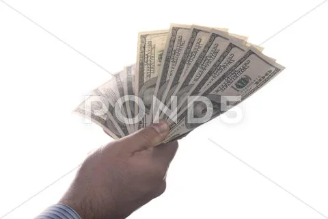 Banknote on white background Stock Photos