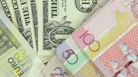 Banknotes and coins of Seychelles Stock Footage 62980690