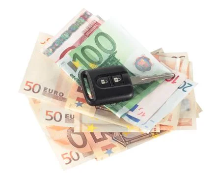 Banknotes and key Stock Photos