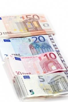 Banknotes of different value Stock Photos