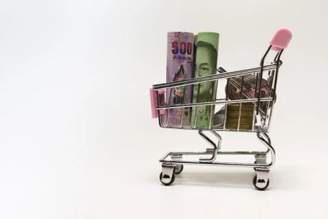 Banknotes of different value Stock Photos