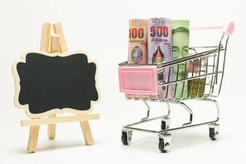 Banknotes of different value Stock Photos