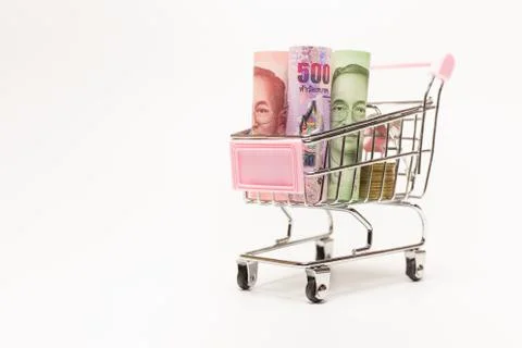 Banknotes of different value Stock Photos