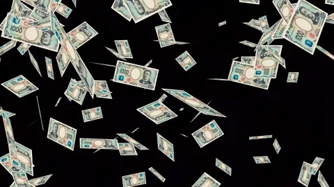 Banknotes dollars bills falling and flying on green screen Stock Footage 316722495