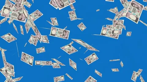 Banknotes dollars bills falling and flying on green screen Stock Footage 316722522