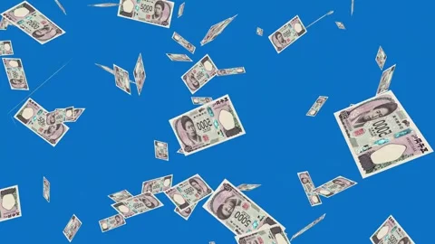 Banknotes dollars bills falling and flying on green screen Stock Footage 316722539