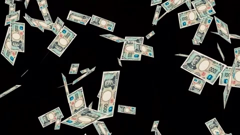 Banknotes dollars bills falling and flying on green screen Stock Footage 316722565