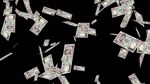 Banknotes dollars bills falling and flying on green screen Stock Footage 316722567