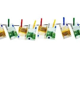Banknotes drying Stock Photos