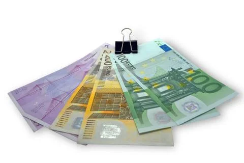 Banknotes of Euro Stock Photos
