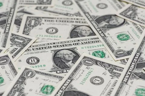 Banknotes pattern background with dollars. Dollars finance banking with USD.. Foto stock