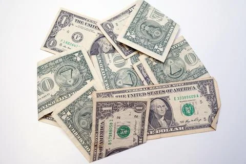 Banknotes US dollars. High quality photo Stock Photos