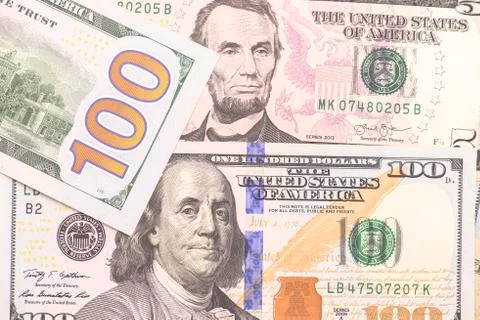 Banknotes of USA Foto stock