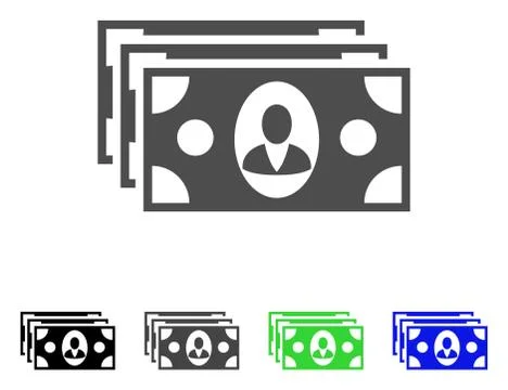 Banknotes Vector Icon Stock Illustration