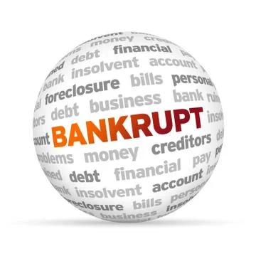 Bankrupt Stock Illustration