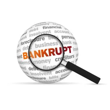 Bankrupt Stock Illustration