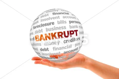 Bankrupt Stock Illustration