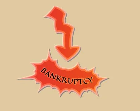 Bankruptcy Stock-Illustration