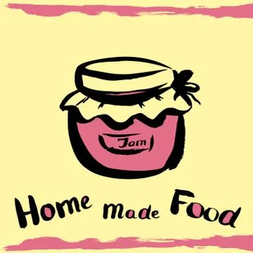 Banks with jam Stock Illustration