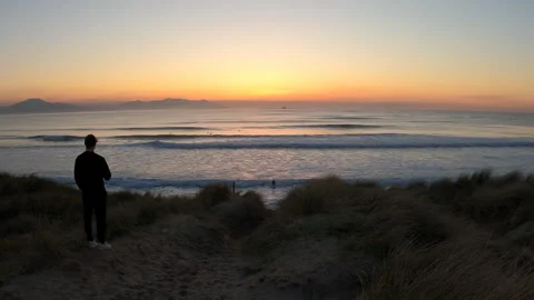 Banna Sunset Stockbeeldmateriaal 244263678