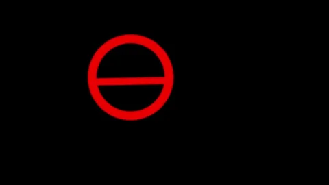 Banned icon, no sign, warning icon icon animated video Stock Footage 294923913