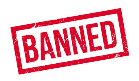 Banned rubber stamp Stock Illustration