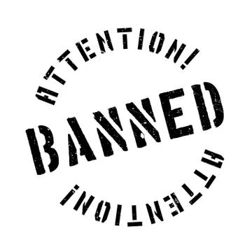 Banned rubber stamp Stock Illustration