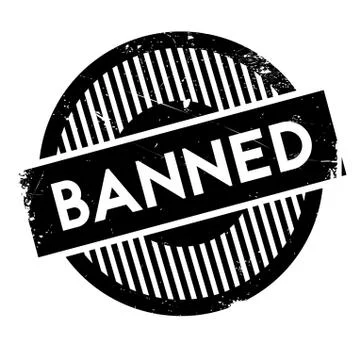 Banned rubber stamp Stock Illustration