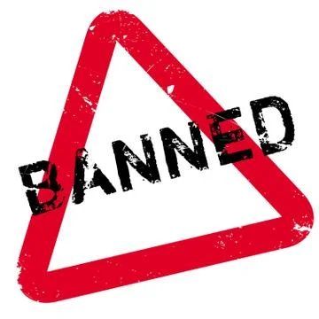 Banned rubber stamp Stock Illustration