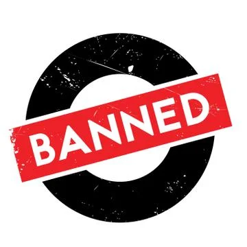 Banned rubber stamp Stock Illustration