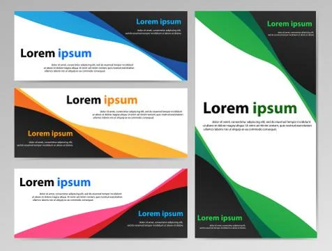 Banner abstract Stock Illustration