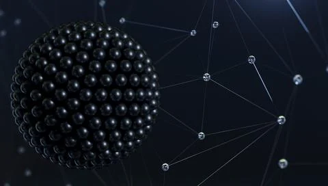 Banner abstraction super virus molecule background structure Stock Illustration