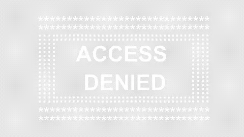 Banner access denied animation Stock Footage 337784143