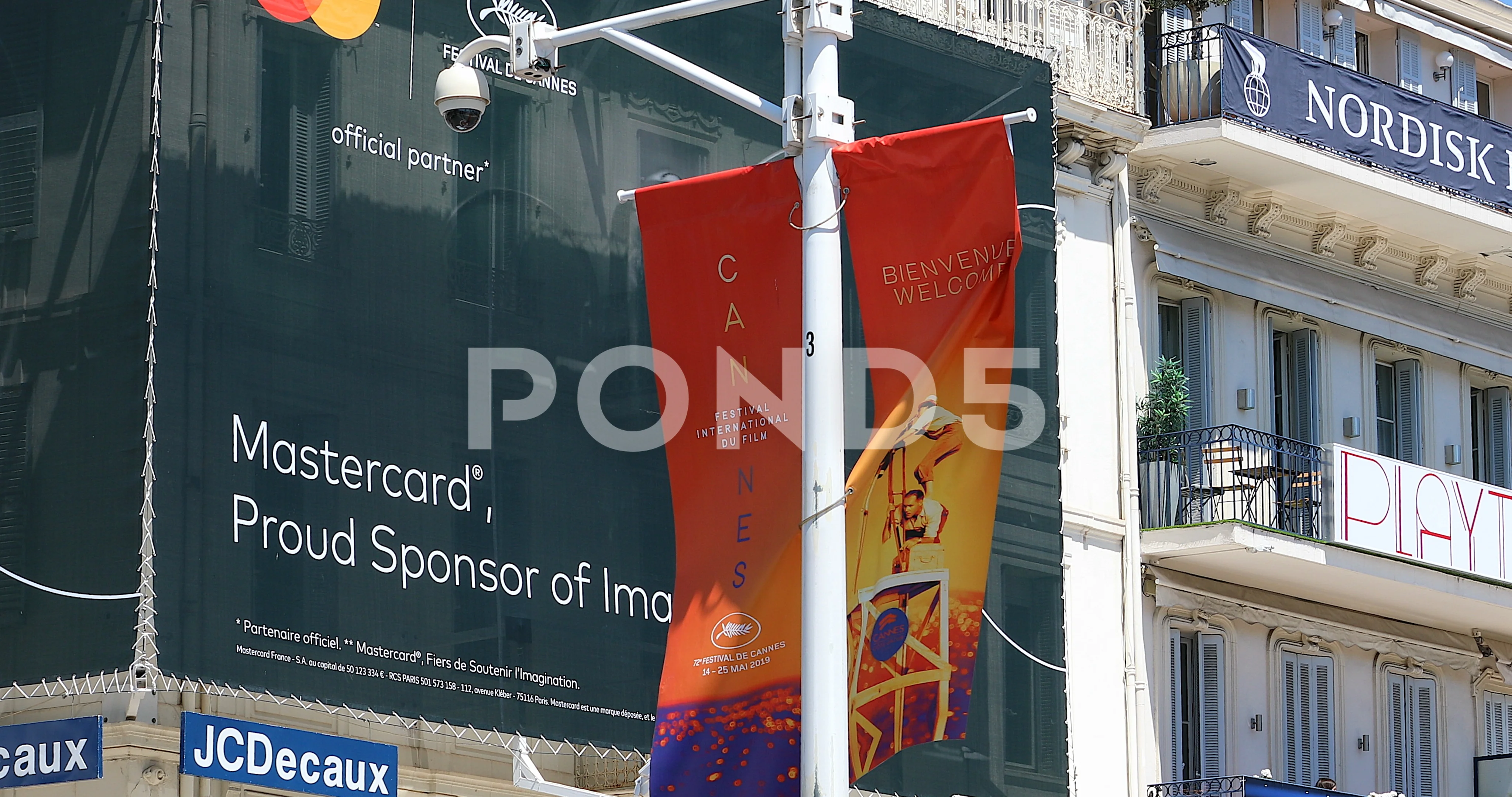 Banner Advertising 72nd Cannes Film Fest... | Stock Video | Pond5