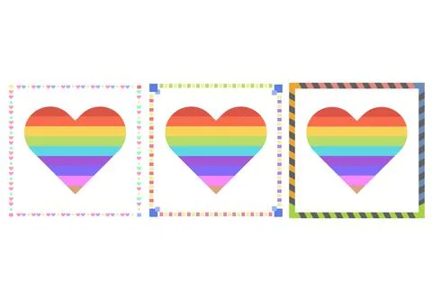 Banner and background in PRIDE MONTH Stock Illustration