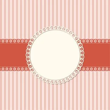 Banner and patch on colored background Illustrazione stock