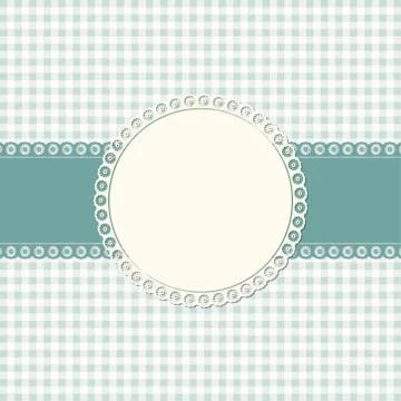 Banner and patch on colored background Stock Illustration